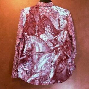 ULTRA RARE Robert Graham RULEVILLE VTG/Y2K LMTD ED? Burgundy/Lt Blue Paisley 4XL